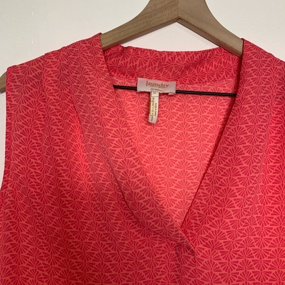 Laundry by Shelli Segal Pink Sleeveless Blouse XL - Picture 2 of 9